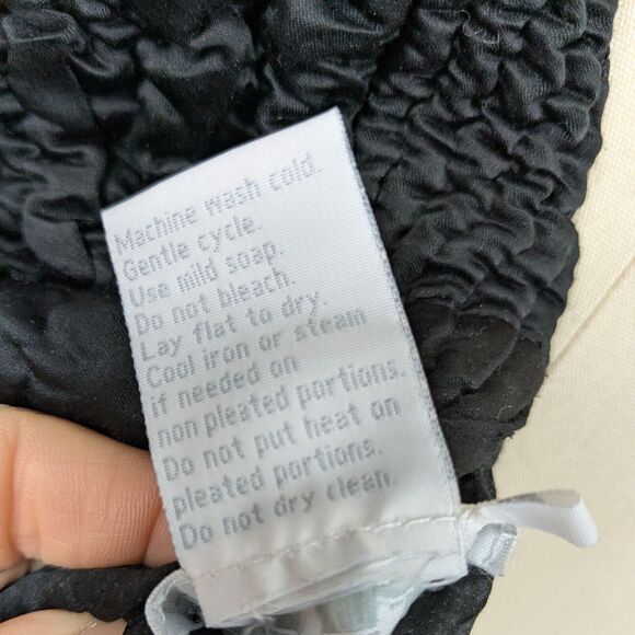 Reversible Crinkle Zip Jacket 2X Black Red UBU Indie Coat Artsy UGA Texture - Picture 12 of 12